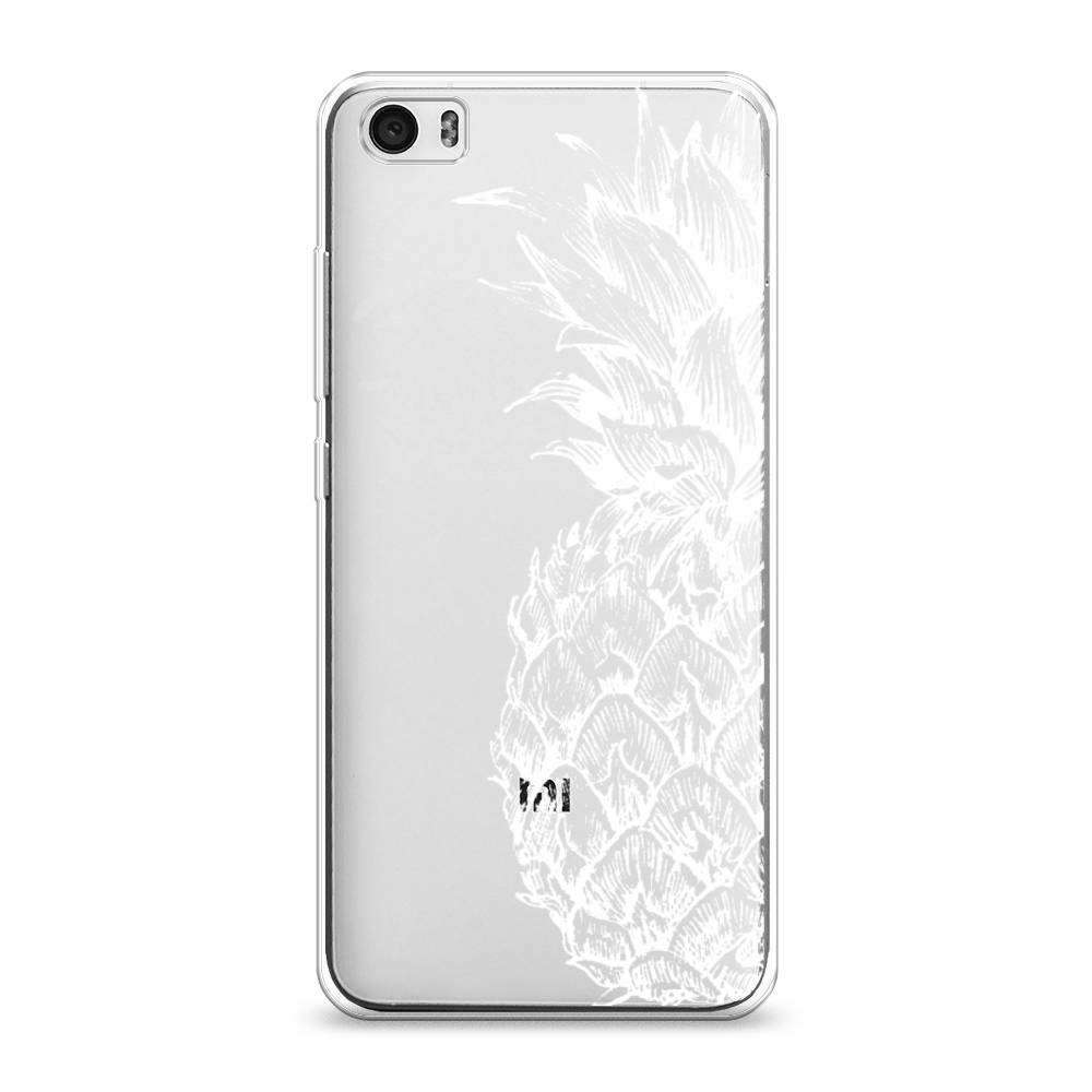 

Чехол Awog на Xiaomi Mi 5 "Ананас графика белая", Разноцветный, 30450-10