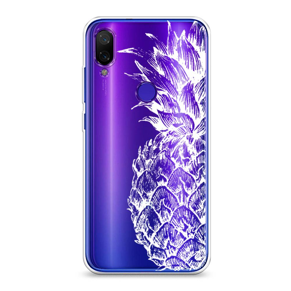 

Чехол Awog на Xiaomi Mi Play "Ананас графика белая", Разноцветный, 35350-10