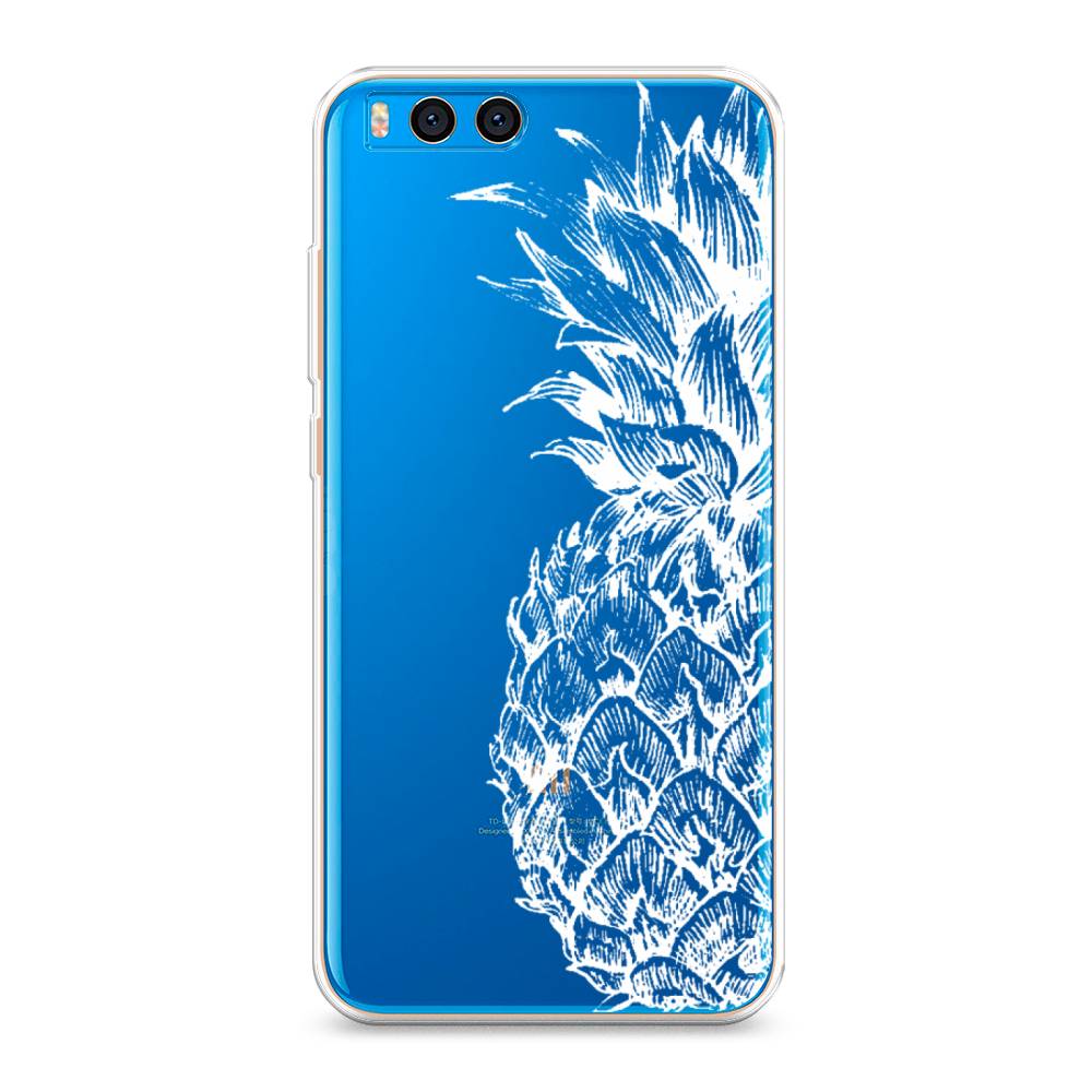 

Чехол Awog на Xiaomi Mi Note 3 "Ананас графика белая", Разноцветный, 32450-10