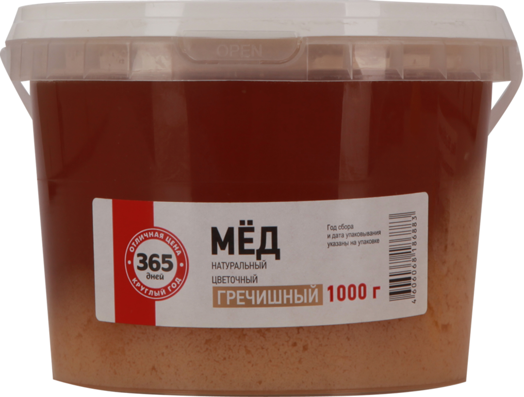 

Мед 365 дней натуральный гречишный