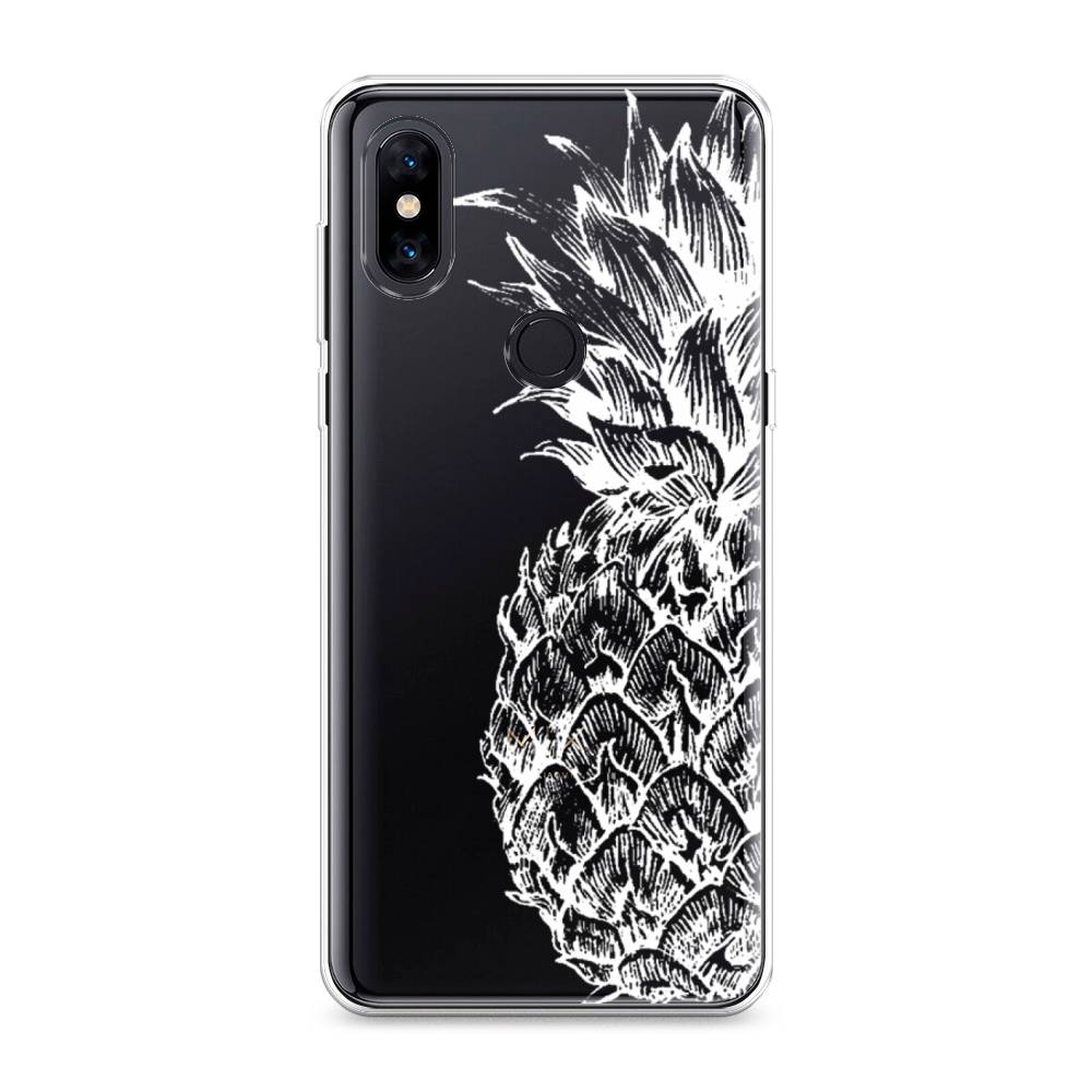 

Чехол Awog на Xiaomi Mi Mix 3 "Ананас графика белая", Разноцветный, 34950-10