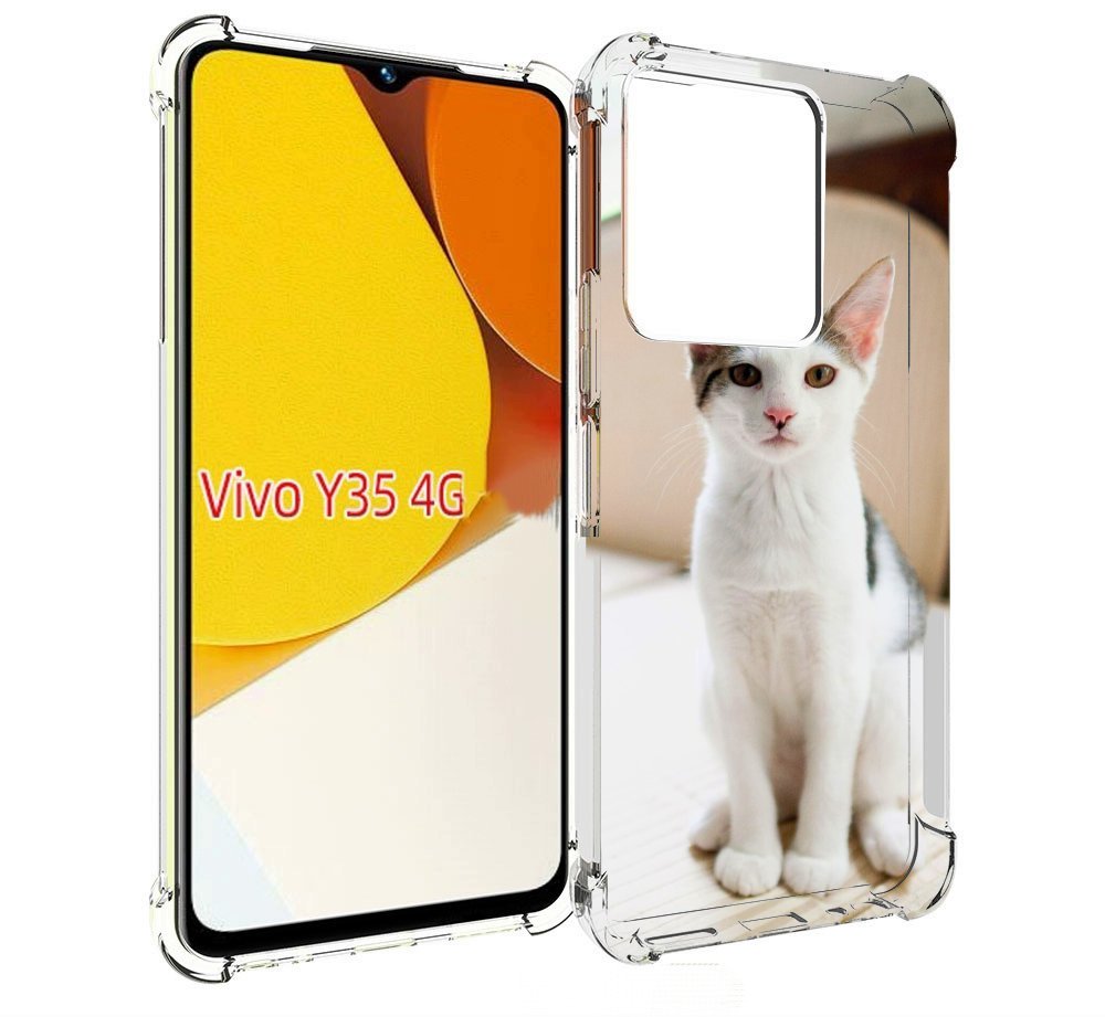 Чехол MyPads порода кошка эгеи?ская для Vivo Y35 4G 2022 / Vivo Y22