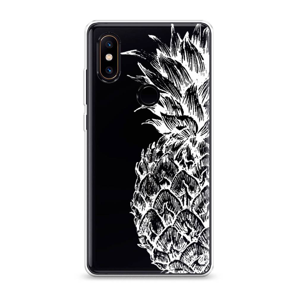 

Чехол Awog на Xiaomi Mi Mix 2S "Ананас графика белая", Разноцветный, 33450-10