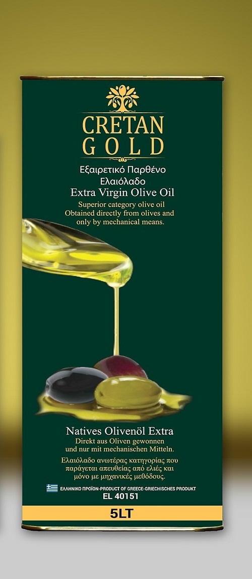 

Оливковое масло Cretan Gold Extra Virgin, 5 л, Cretan Gold 5л