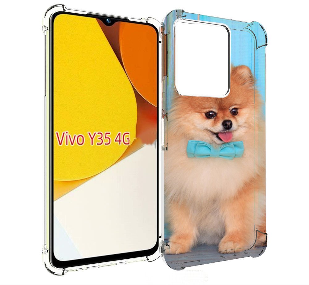 

Чехол MyPads померанскии шпиц для Vivo Y35 4G 2022 / Vivo Y22, Прозрачный, Tocco