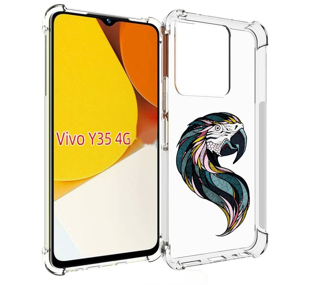 

Чехол MyPads полупопугай для Vivo Y35 4G 2022 / Vivo Y22, Прозрачный, Tocco