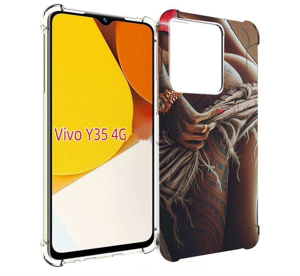 

Чехол MyPads полуголая девушка фотография женский для Vivo Y35 4G 2022 / Vivo Y22, Прозрачный, Tocco