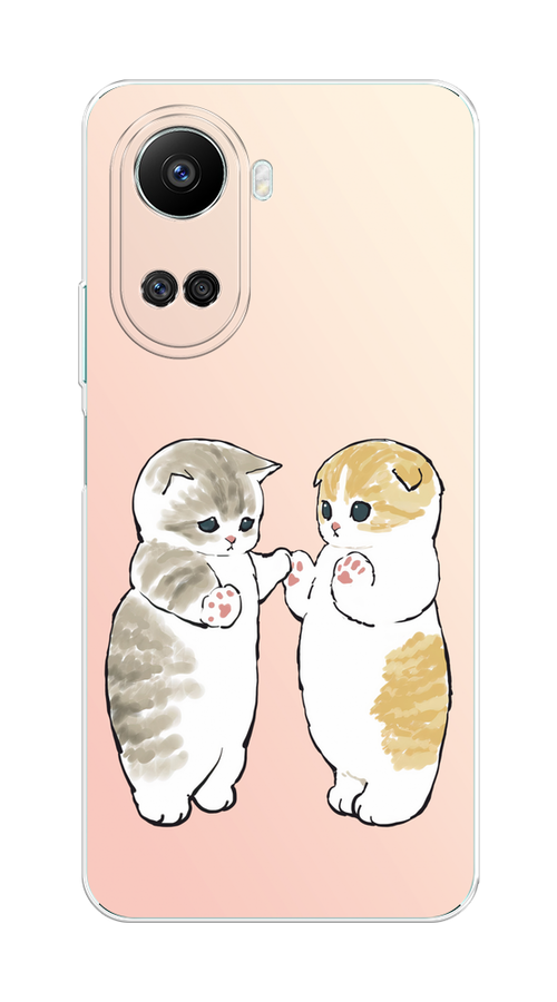 

Чехол на Huawei nova 10 SE "Пухлые котики", Розовый;бежевый;серый, 6109650-1