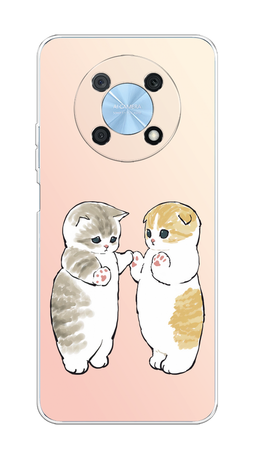 

Чехол на Huawei Nova Y90 "Пухлые котики", Розовый;бежевый;серый, 6109350-1