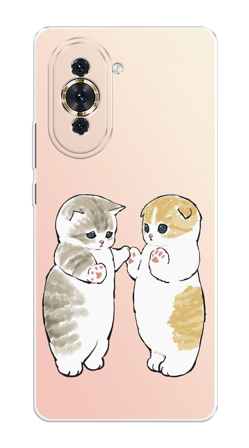

Чехол на Huawei Nova 10 "Пухлые котики", Розовый;бежевый;серый, 6108950-1