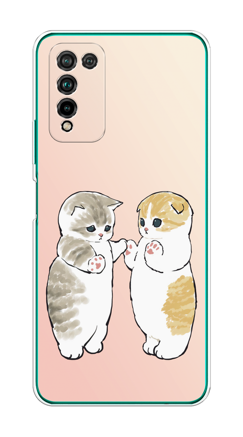

Чехол на Honor 10X Lite "Пухлые котики", Розовый;бежевый;серый, 6104650-1