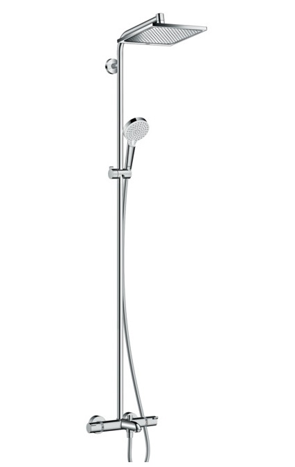 фото Душевая колонна для ванны hansgrohe crometta e 240 1jet showerpipe (27298000)