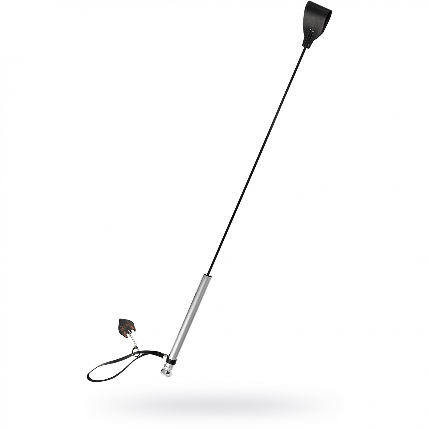 Стек Pecado BDSM, с металлической рукоятью, модель 2, натуральная кожа, черный