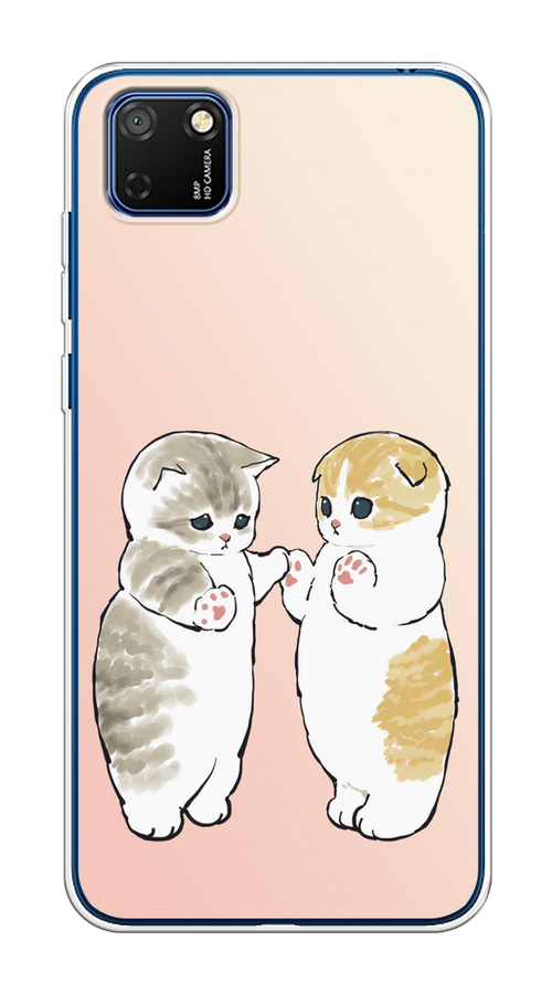 

Чехол на Honor 9S/Huawei Y5p "Пухлые котики", Розовый;бежевый;серый, 6102650-1