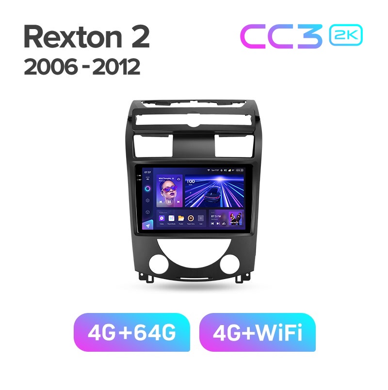 Магнитола TEYES SsangYong Rexton 2006-2012 г CC3 2K 464ГБ 3789000₽