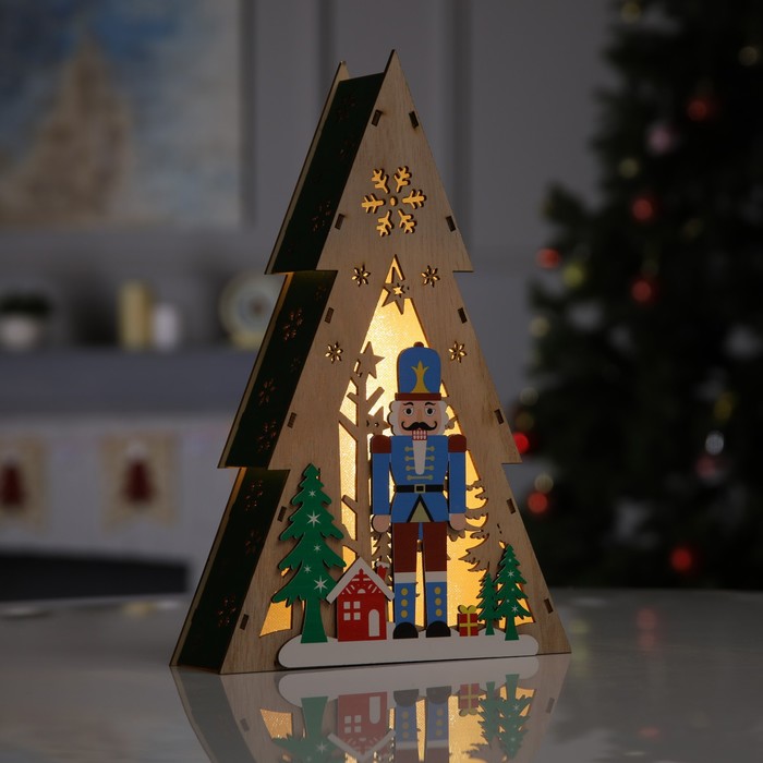 

Световая фигура Luazon Lighting Щелкунчик 9594153 белый теплый, Щелкунчик