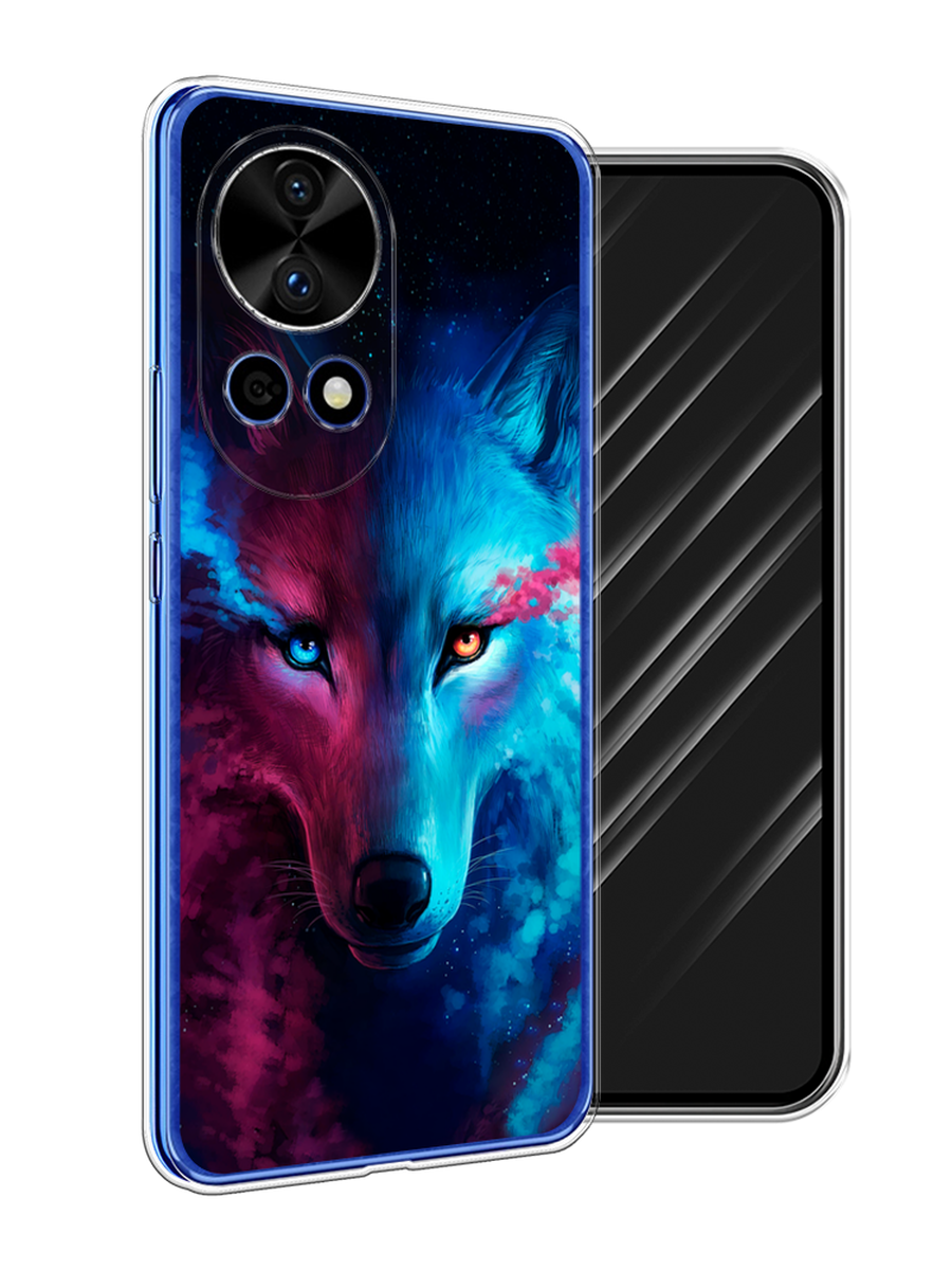 

Чехол Awog на Huawei Nova 12 Pro "Волшебный волк", Голубой;розовый, 6123150-1