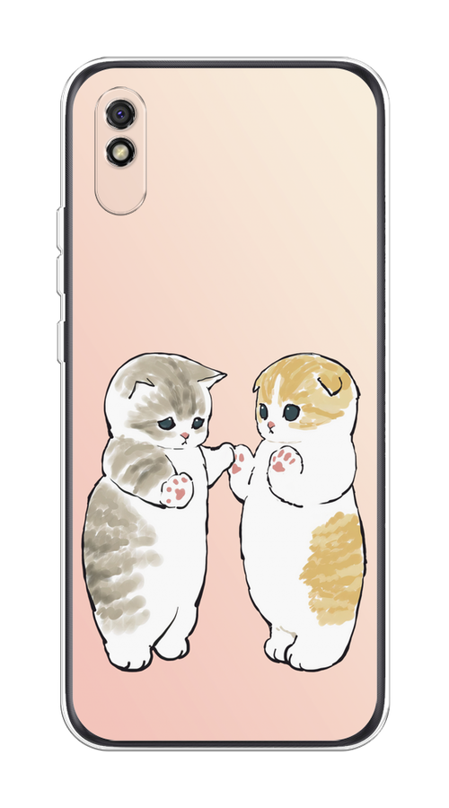 

Чехол на Xiaomi Redmi 9A "Пухлые котики", Розовый;бежевый;серый, 38950-1