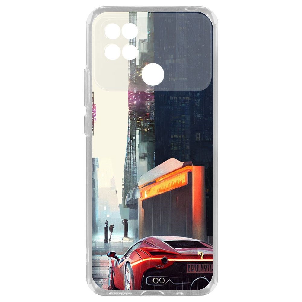 

Чехол-накладка Krutoff Clear Case Сити для Xiaomi Poco C40, Прозрачный