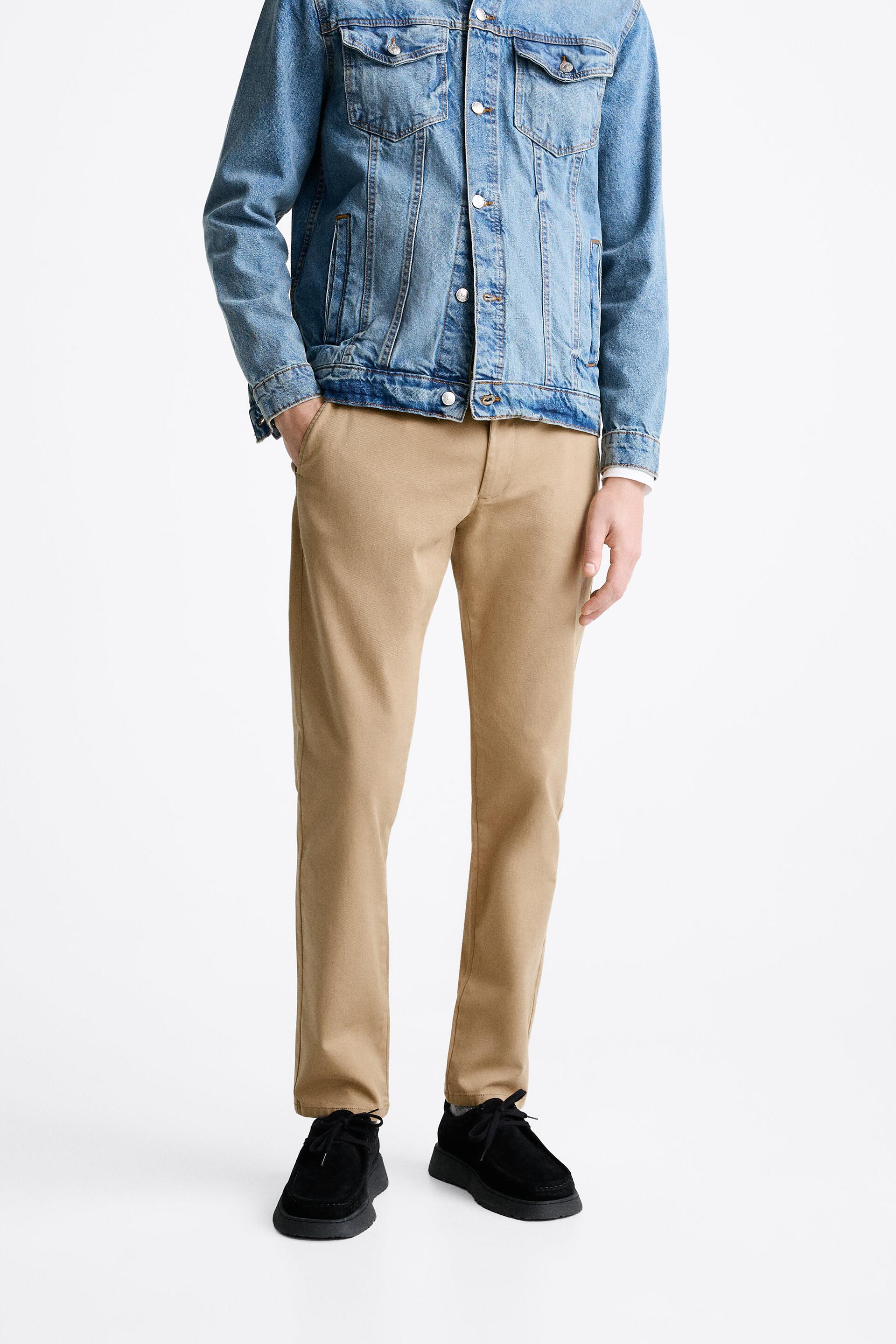 

Брюки мужские ZARA 09252350 бежевые 46 RU (доставка из-за рубежа), Бежевый, 09252350