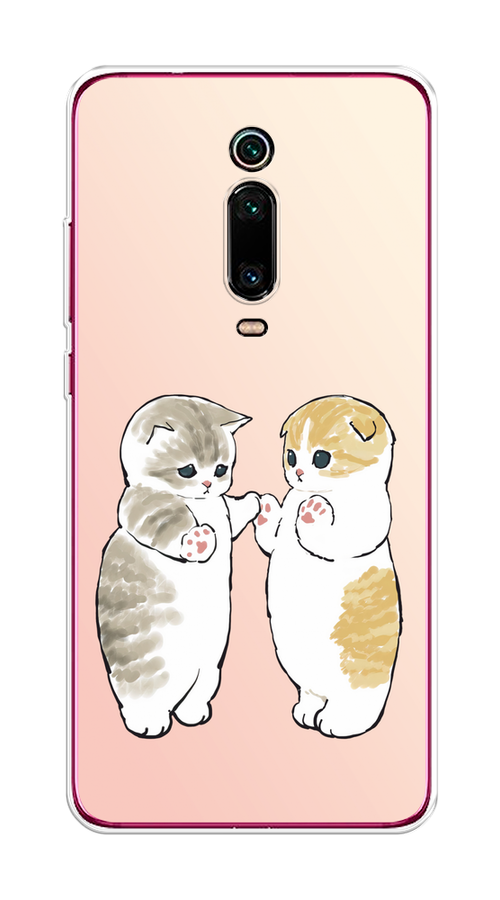 

Чехол на Xiaomi Redmi K20/K20 Pro/Mi 9T/9T Pro "Пухлые котики", Розовый;бежевый;серый, 35650-1