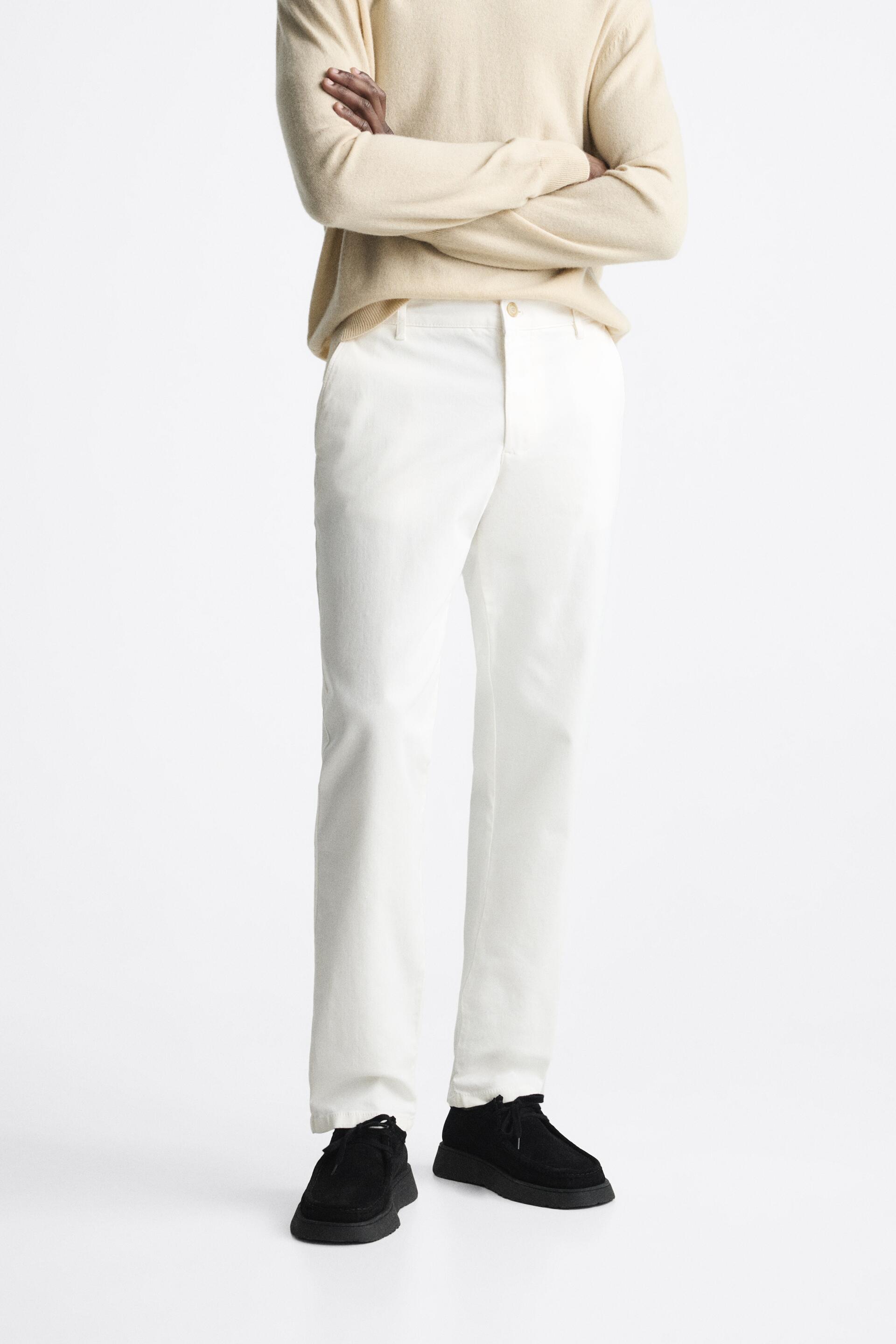 

Брюки мужские ZARA 09252302 белые 44 (доставка из-за рубежа), Белый, 09252302