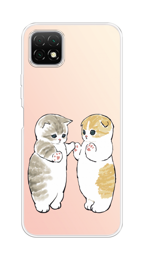 

Чехол на Wiko T3 "Пухлые котики", Розовый;бежевый;серый, 3400150-1