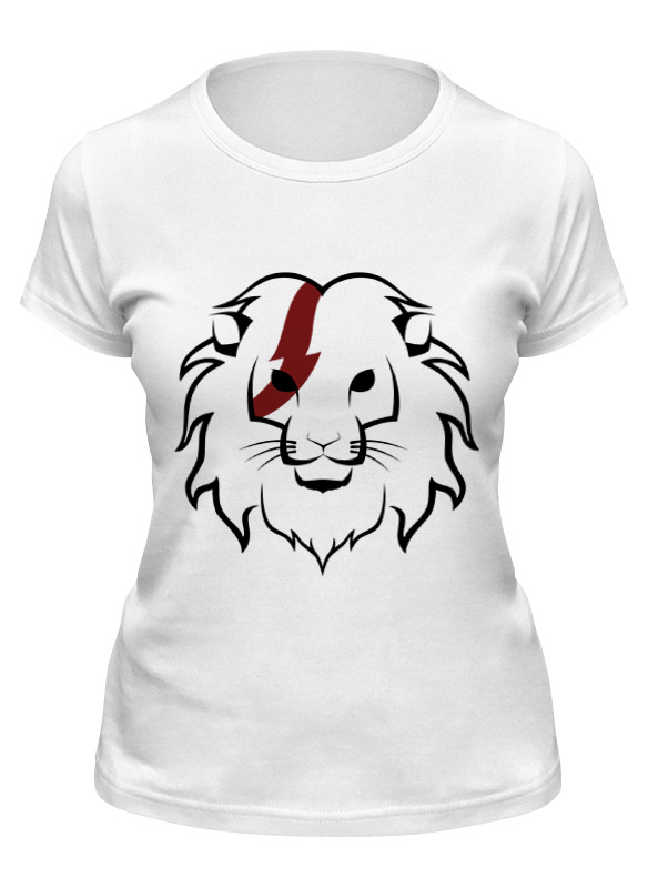 

Футболка женская Printio Лев (lion) белая 2XL, Белый, Лев (lion)