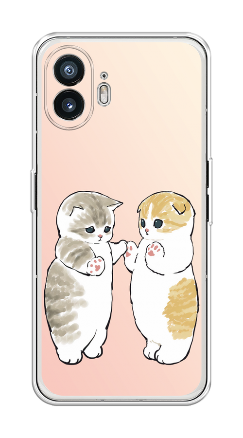 

Чехол на Nothing Phone (2) "Пухлые котики", Розовый;бежевый;серый, 3300250-1