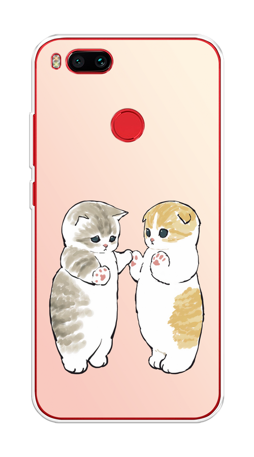 

Чехол на Xiaomi Mi A1/5X "Пухлые котики", Розовый;бежевый;серый, 32350-1