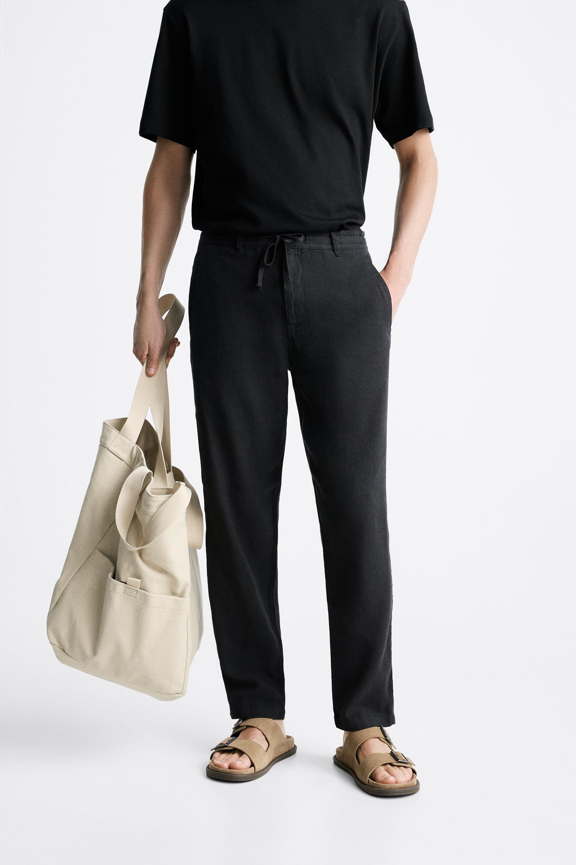

Брюки мужские ZARA 08574347 черные 46 RU (доставка из-за рубежа), 08574347