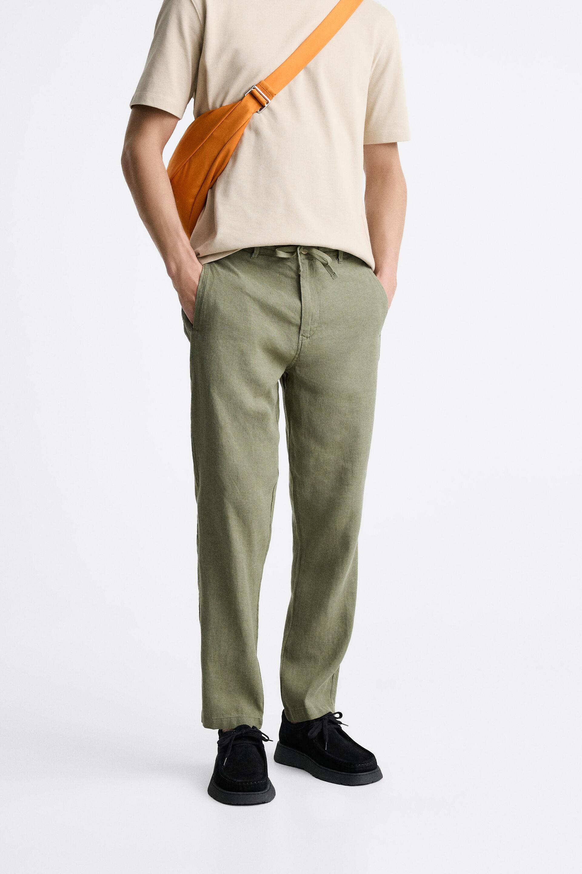 

Брюки мужские ZARA 08574347 хаки 40 (доставка из-за рубежа), 08574347