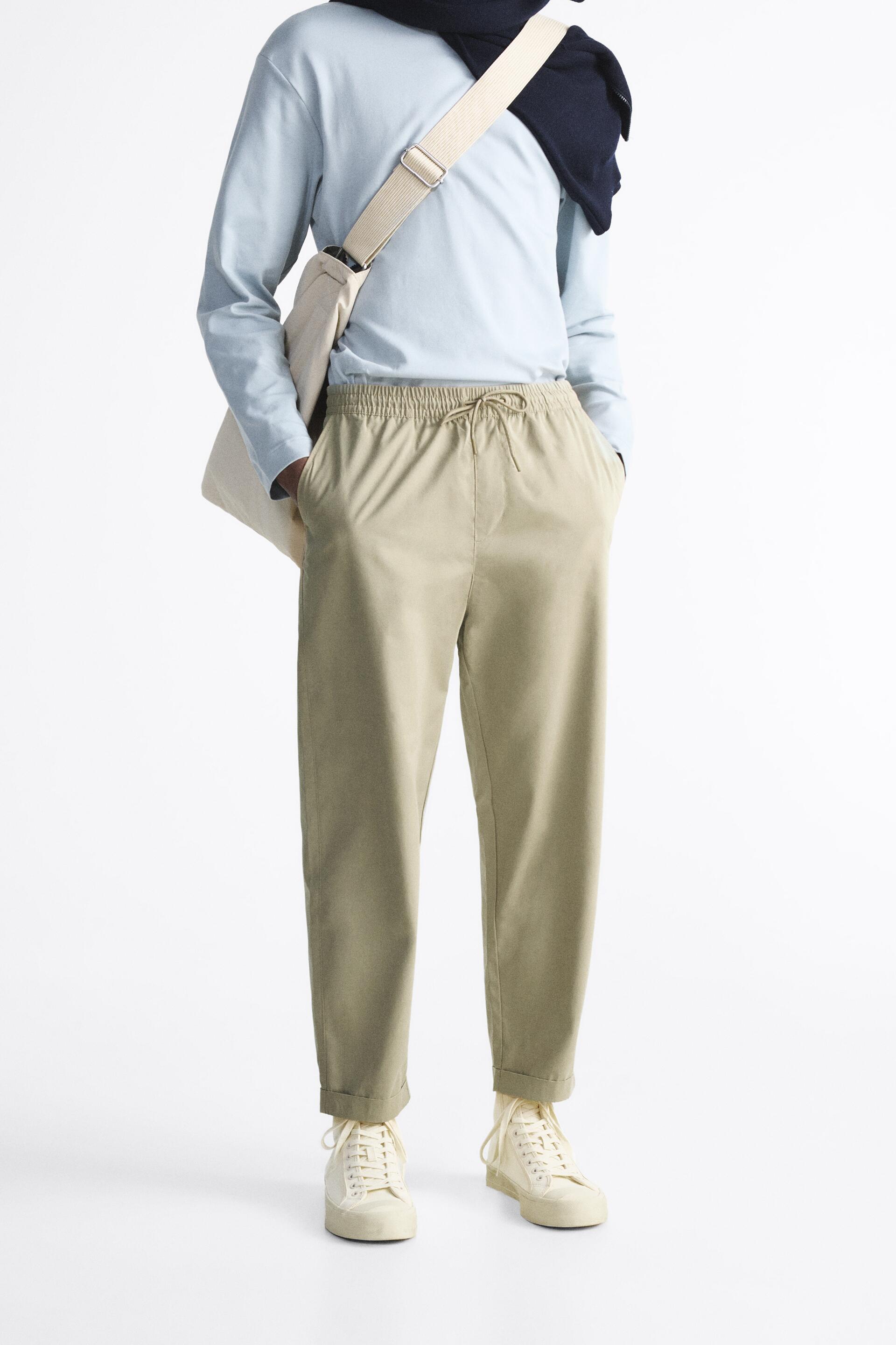 

Брюки мужские ZARA 08574344 бежевые L (доставка из-за рубежа), 08574344
