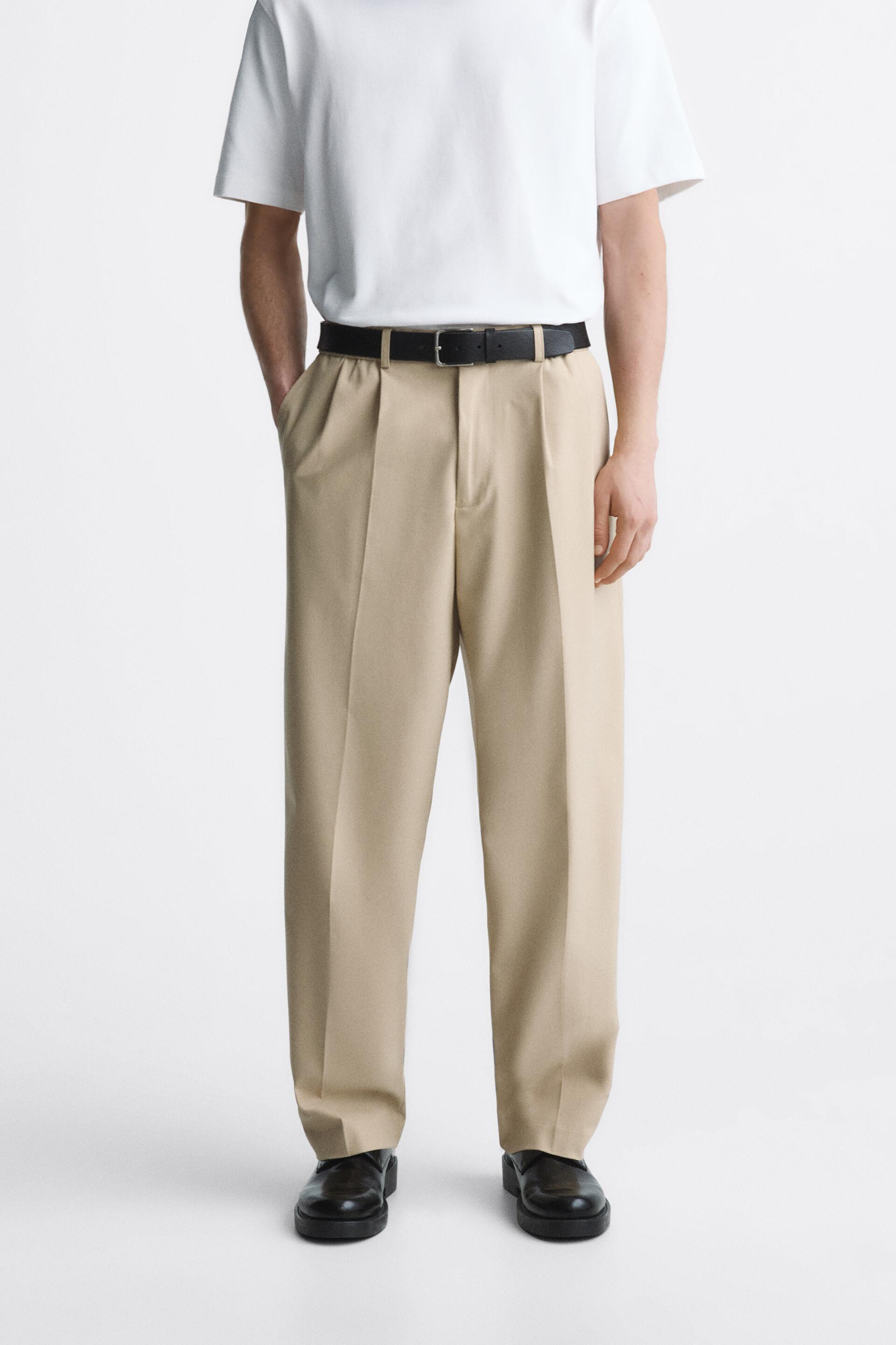 

Брюки мужские ZARA 08288788 бежевые S (доставка из-за рубежа), 08288788