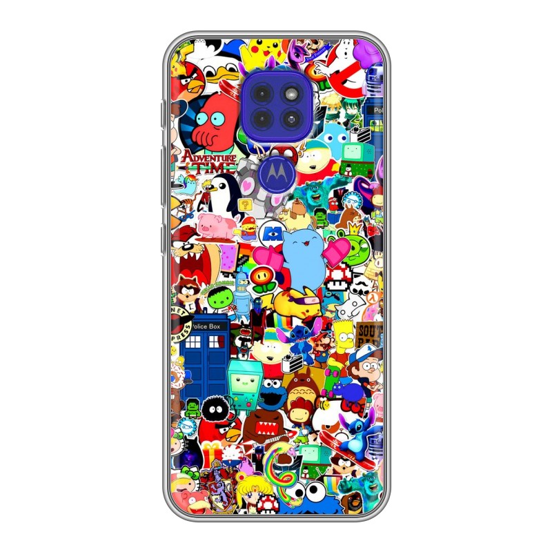 

Чехол для Motorola Moto E7 Plus с рисунком и защитой камеры, 76055
