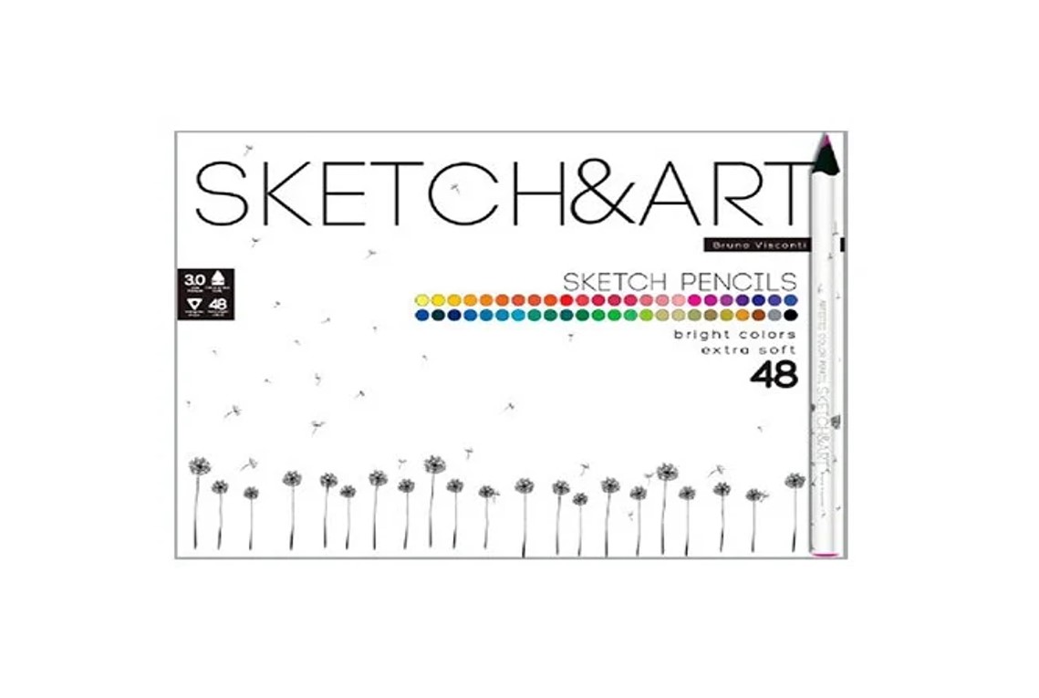 

СКЕТЧ КАРАНДАШИ ЦВЕТНЫЕ "SKETCH&ART" УТОЛЩЕННЫЕ, ГРИФЕЛЬ 4 MM, 48 ЦВ., Арт. 30-0117, Разноцветные, 30-0117