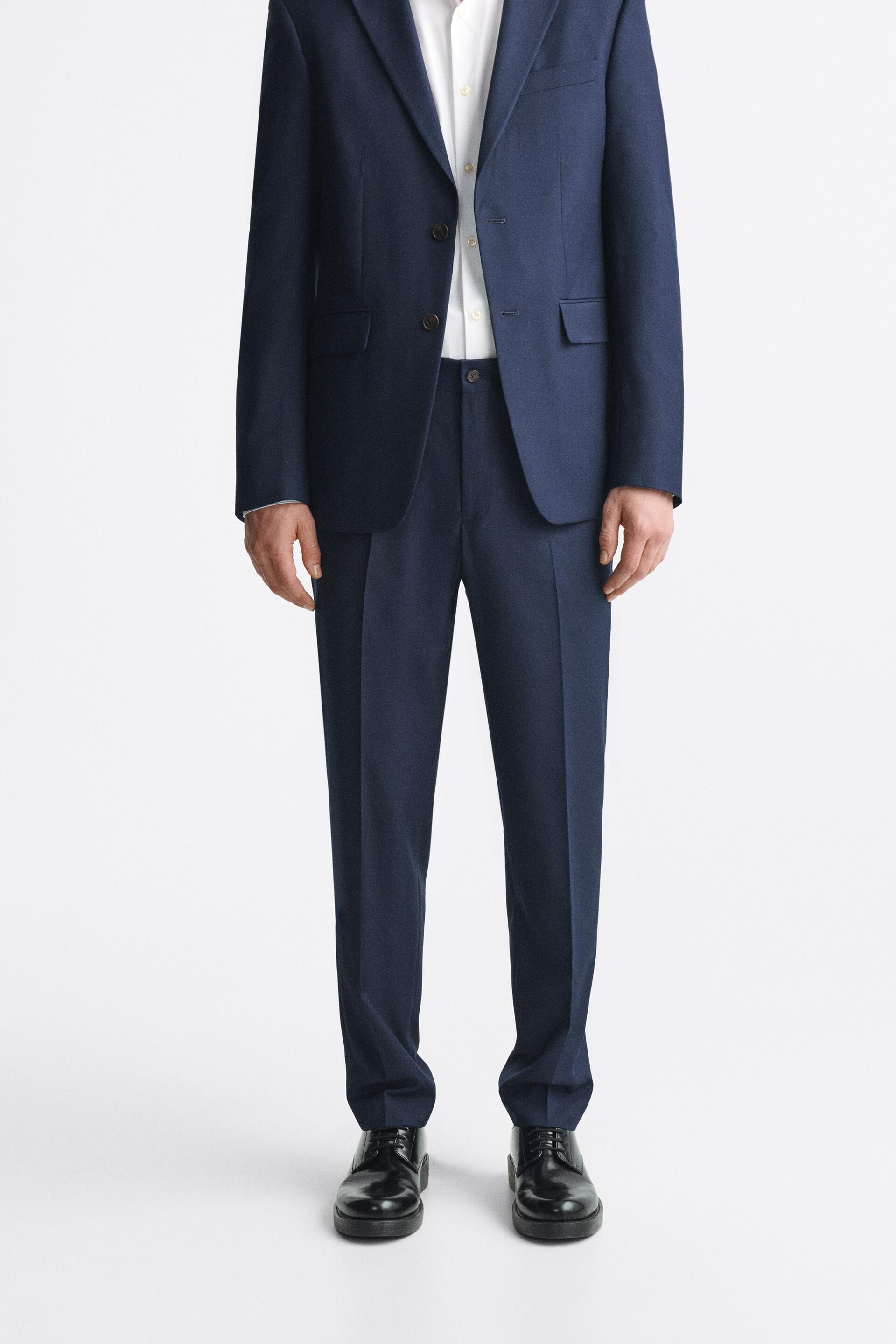 

Брюки мужские ZARA 08288613 синие 42 (доставка из-за рубежа), Синий, 08288613