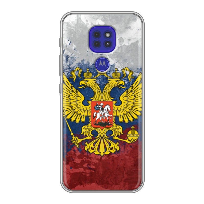 

Чехол для Motorola Moto E7 Plus с рисунком и защитой камеры, 76055