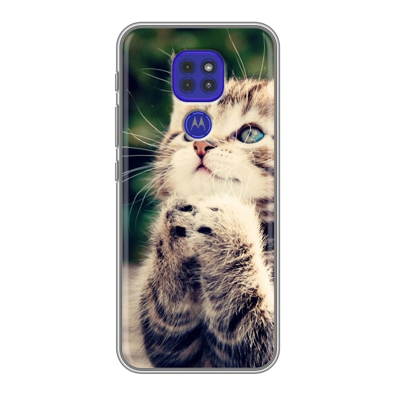 

Чехол для Motorola Moto E7 Plus с рисунком и защитой камеры, 76055