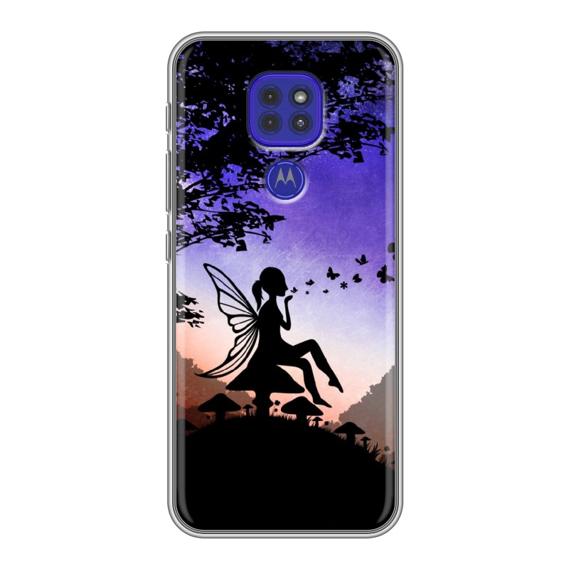 

Чехол для Motorola Moto E7 Plus с рисунком и защитой камеры, 76055