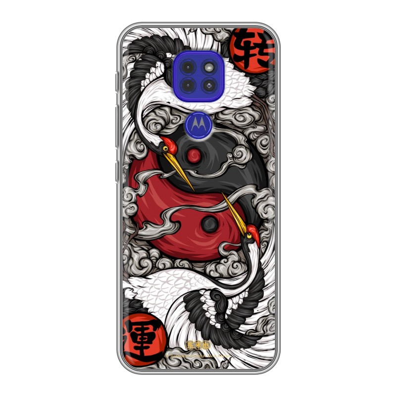 

Чехол для Motorola Moto E7 Plus с рисунком и защитой камеры, 76055