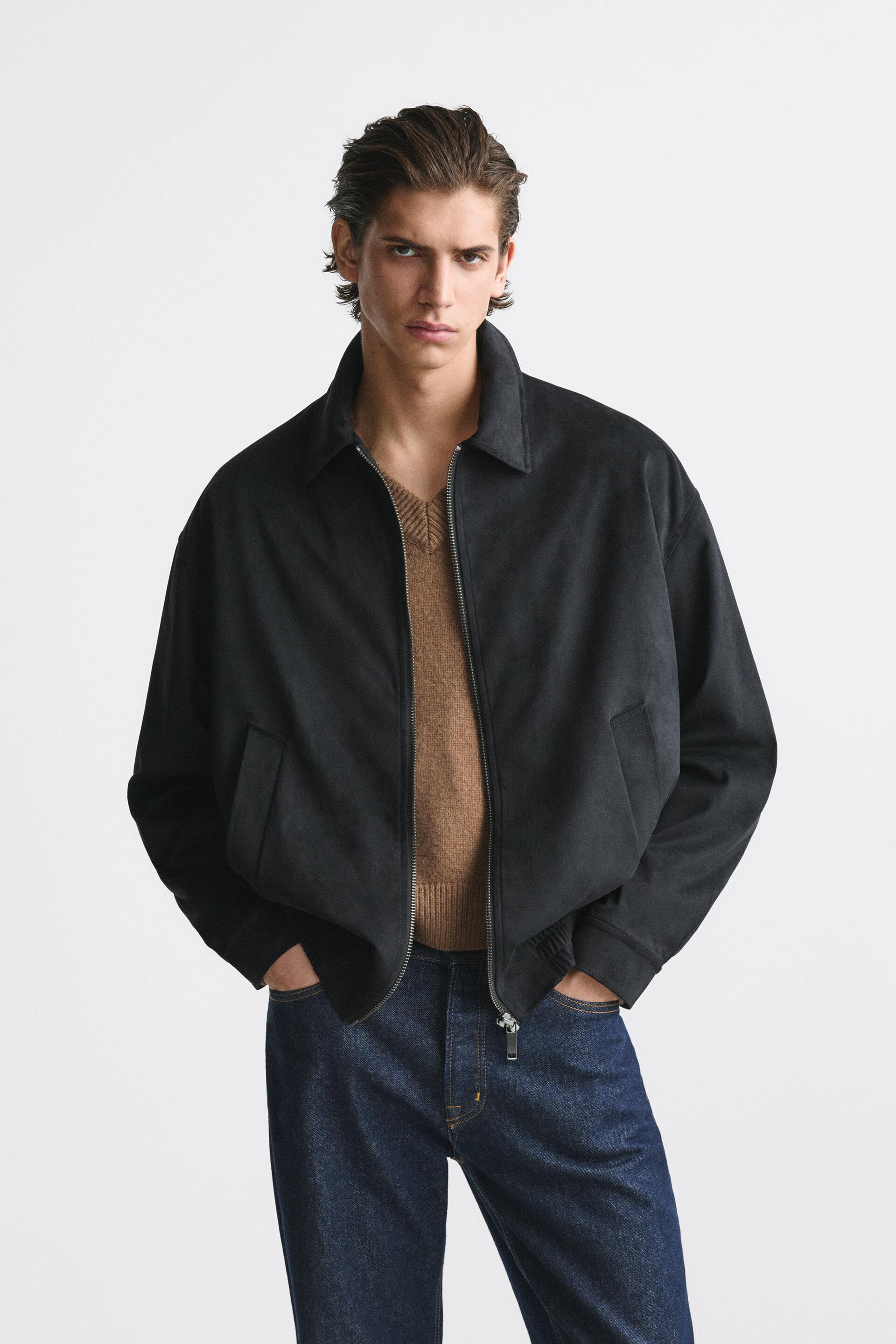 

Бомбер мужской ZARA 08281887 черный S (доставка из-за рубежа), 08281887