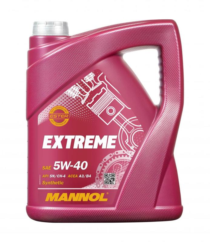 Моторное масло Mannol синтетическое Extreme SAE 5W40 5л