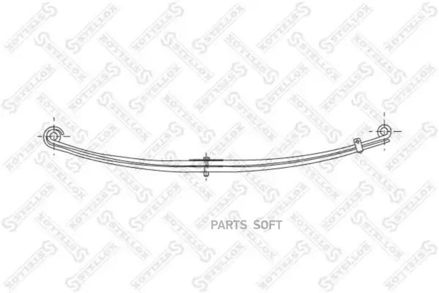 

STELLOX 84-55617-SX_рессора перед. !2/23х80 825+825 S16 \MAN, 8455617SX