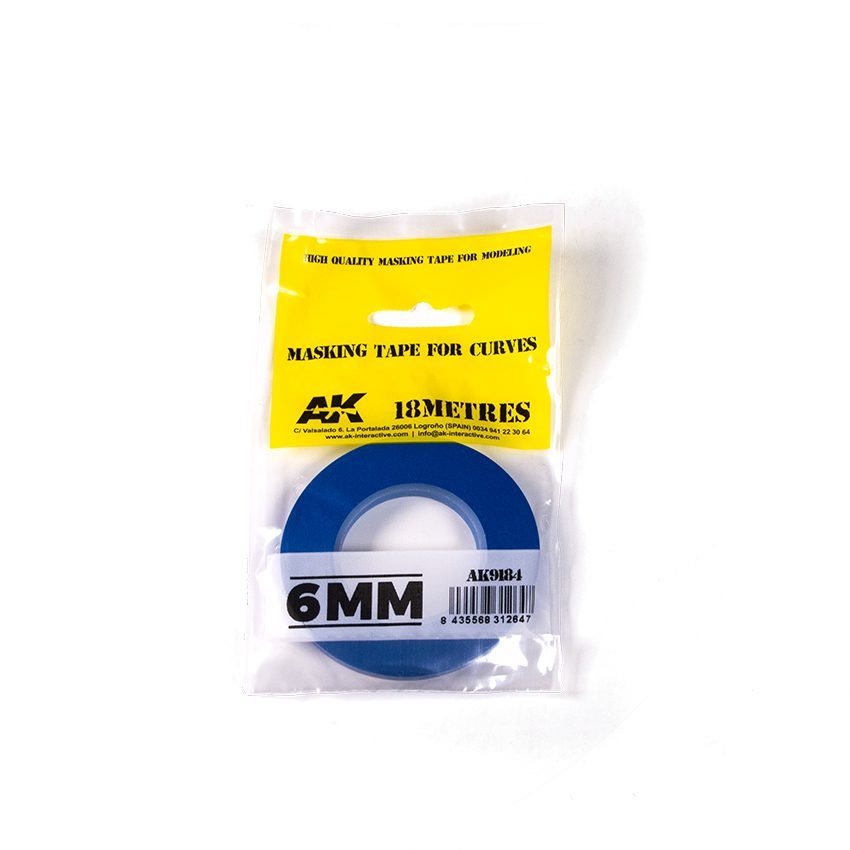 

AK9184 Маскировочная лента Masking Tape for curves 6mm