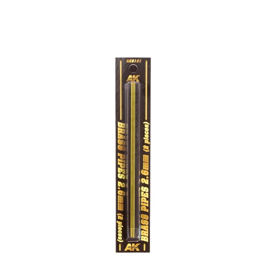 

AK9121 Трубочка латунная BRASS PIPES 2,6mm, 2 units