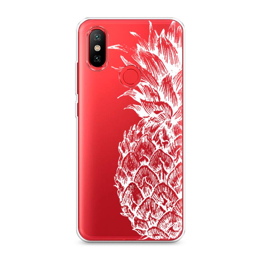 

Чехол Awog на Xiaomi Mi 6X/A2 "Ананас графика белая", Разноцветный, 33250-10