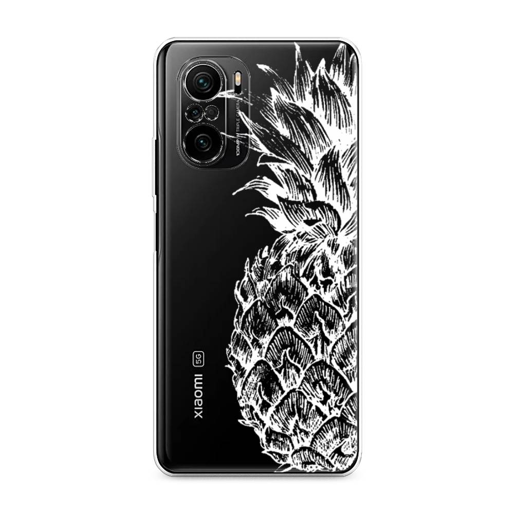 

Чехол Awog на Poco F3/Redmi K40/Mi 11i "Ананас графика белая", Разноцветный, 312650-10