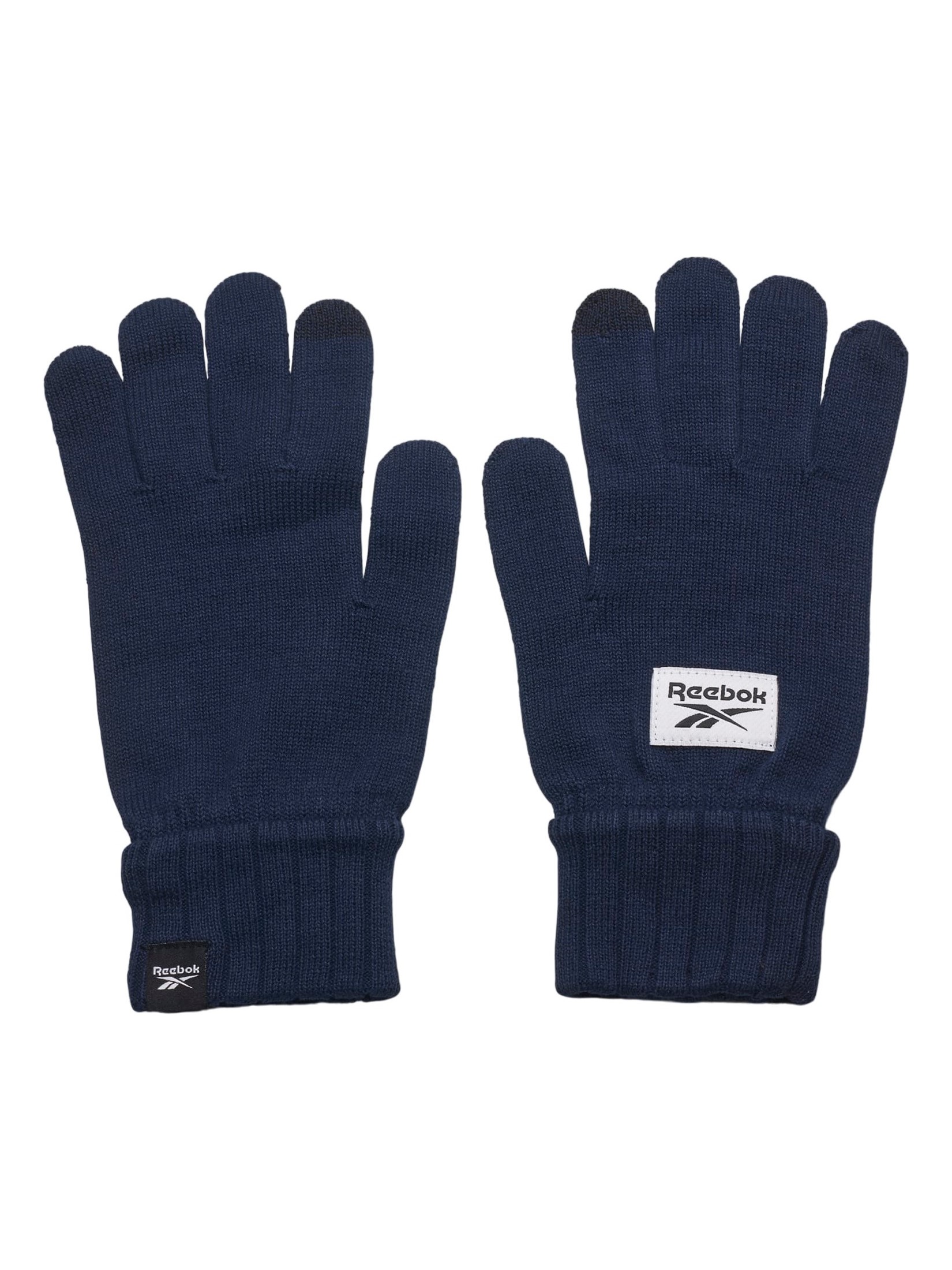 фото Перчатки унисекс reebok te knitted gloves, синий