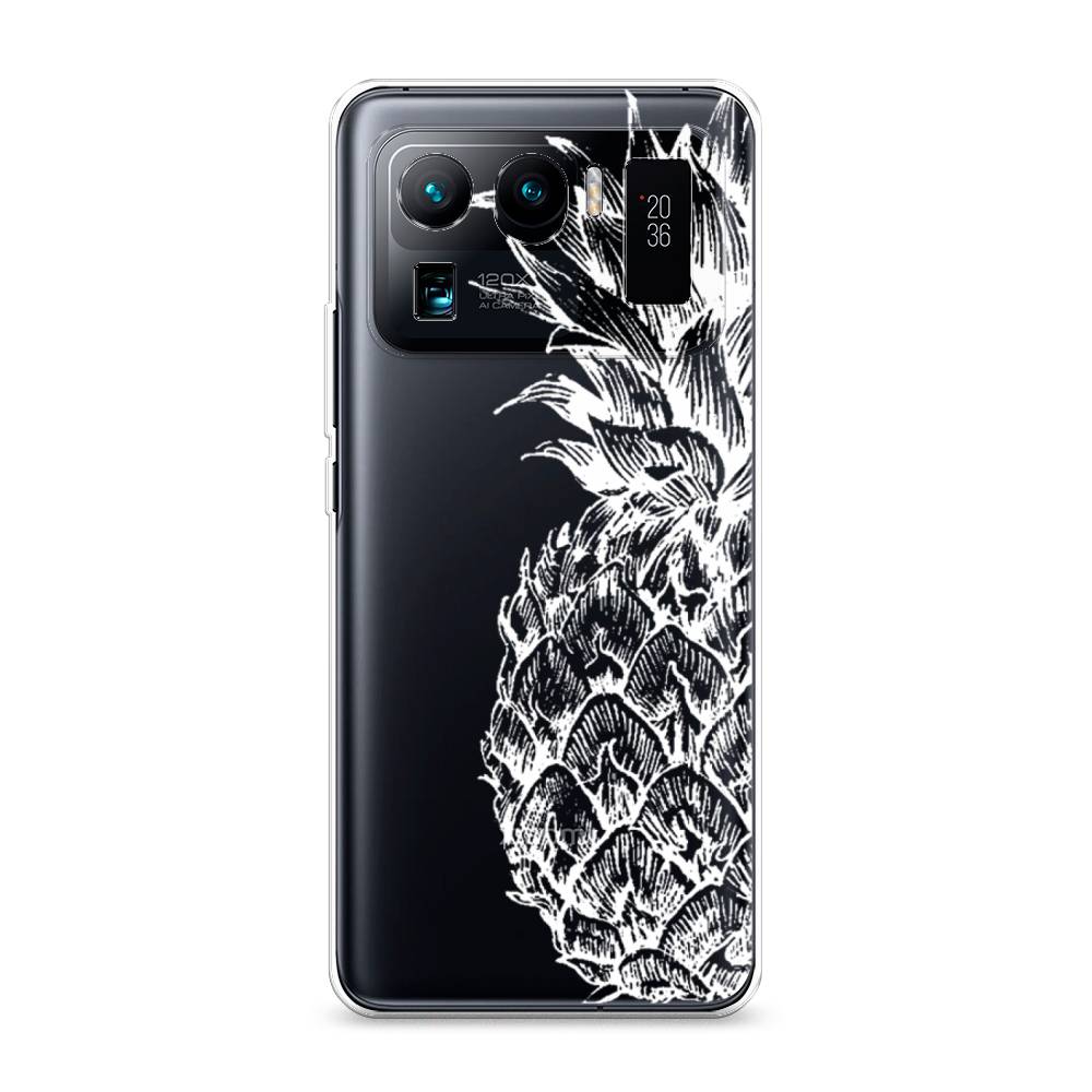 

Чехол Awog на Xiaomi Mi 11 Ultra "Ананас графика белая", Разноцветный, 310450-10